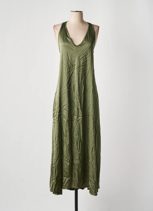 Robe longue vert PAKO LITTO pour femme