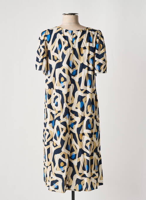 Robe mi-longue beige SIGNE NATURE pour femme