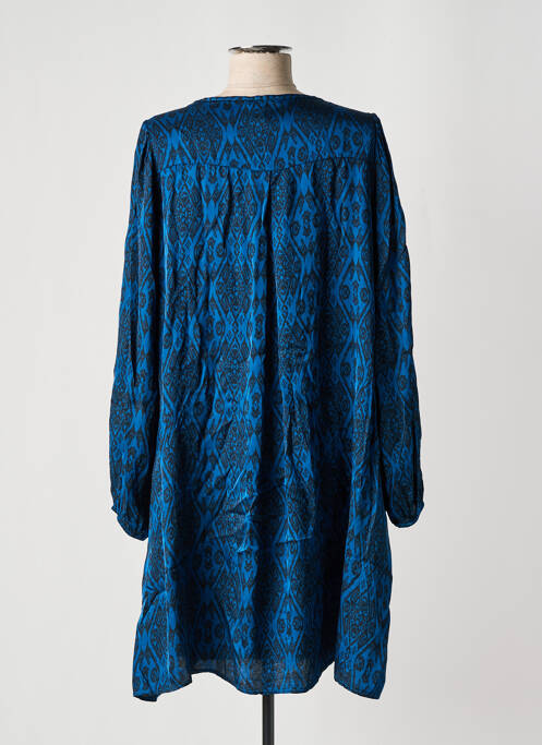 Robe mi-longue bleu PAKO LITTO pour femme