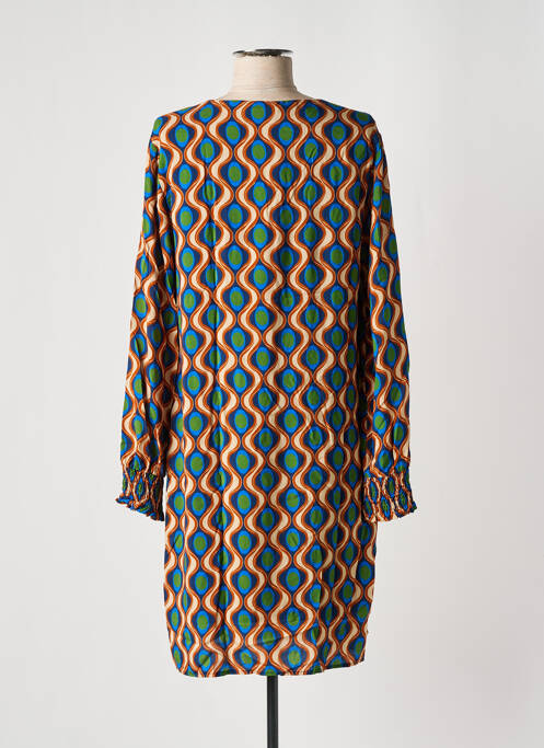 Robe mi-longue bleu SIGNE NATURE pour femme