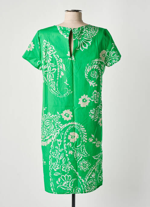 Robe mi-longue vert SIGNE NATURE pour femme