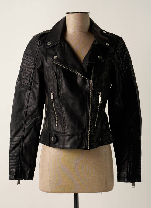 Veste simili cuir noir VERO MODA pour femme