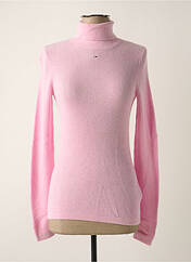 Pull col roulé rose TOMMY HILFIGER pour femme seconde vue