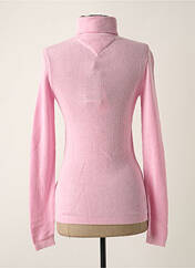 Pull col roulé rose TOMMY HILFIGER pour femme seconde vue