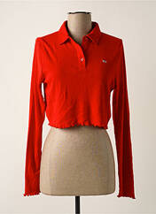 Polo rouge TOMMY HILFIGER pour femme seconde vue