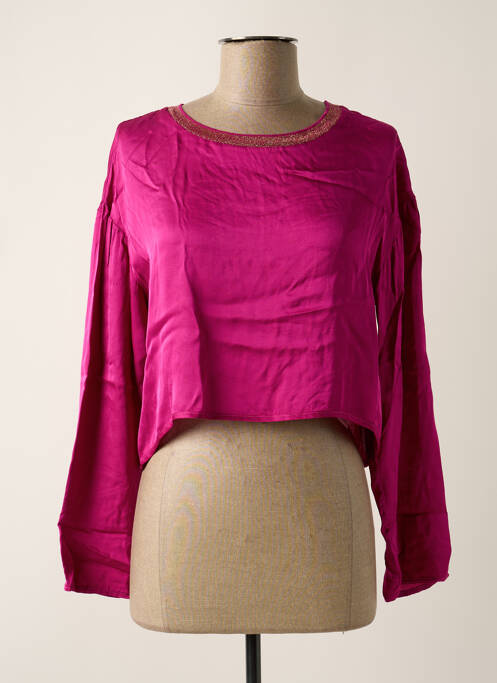 Blouse rose BSB pour femme