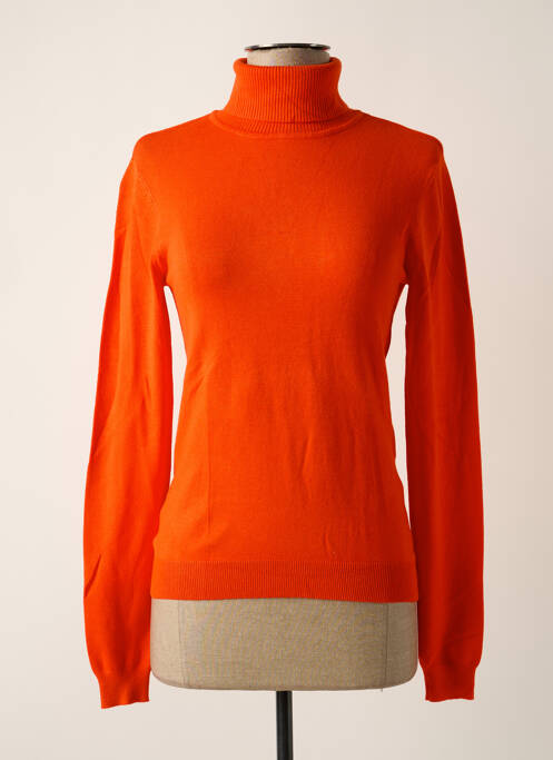 Pull col roulé orange VERO MODA pour femme