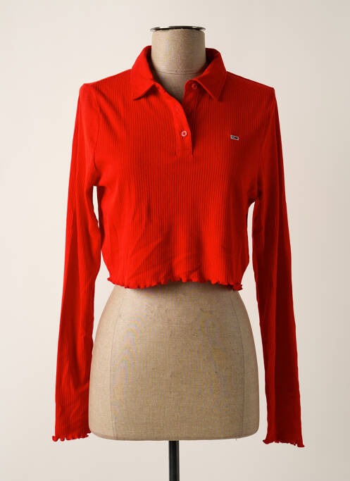 Polo rouge TOMMY HILFIGER pour femme