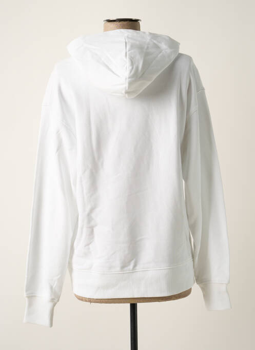 Sweat-shirt à capuche blanc CALVIN KLEIN pour femme