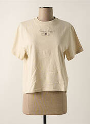 T-shirt beige TOMMY HILFIGER pour femme seconde vue