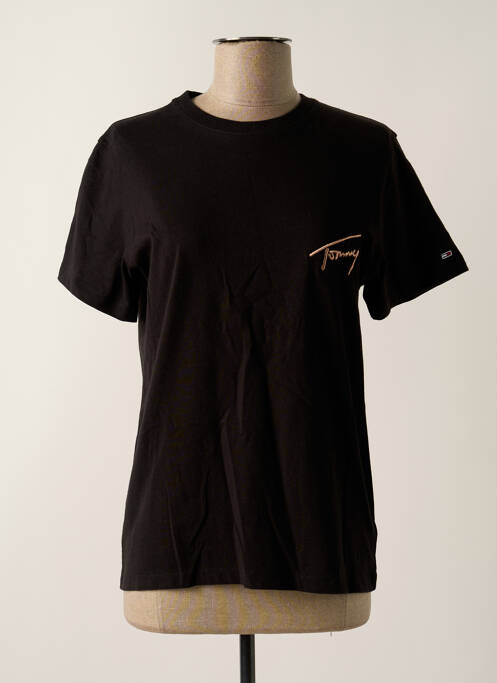 T-shirt noir TOMMY HILFIGER femme