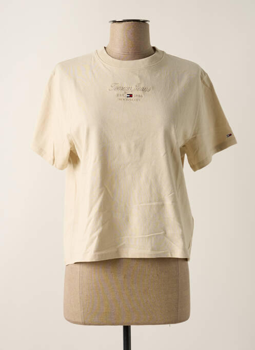 T-shirt beige TOMMY HILFIGER pour femme