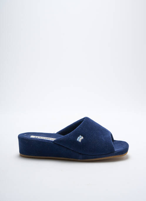 Chaussons/Pantoufles bleu ROMIKA pour femme