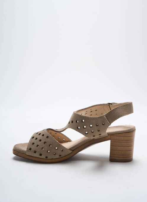 Sandales/Nu pieds beige ARIMA pour femme