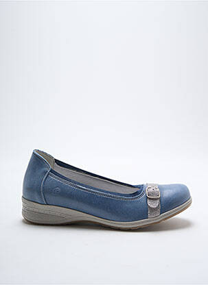 Ballerines semelle amovible talon plat jusqu'à 3cm bleu SUAVE femme