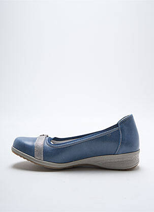 Ballerines semelle amovible talon plat jusqu'à 3cm bleu SUAVE femme
