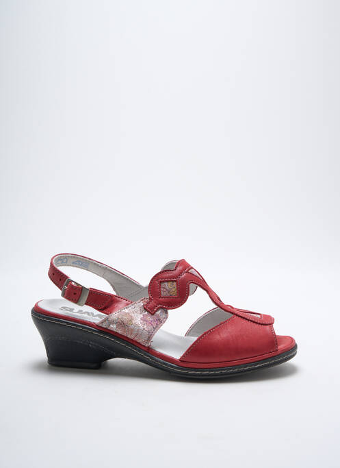 Sandales/Nu pieds rouge SUAVE pour femme