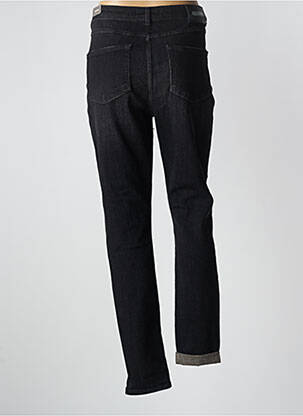 Jeans coupe slim effet usé délavé taille normale noir MOS MOSH femme