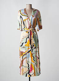 Robe longue manches courtes manches courtes beige MOS MOSH femme
