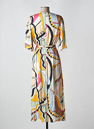 Robe longue manches courtes manches courtes beige MOS MOSH femme