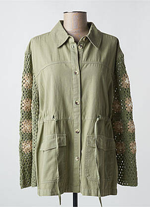 Veste casual poches vert CREAM femme