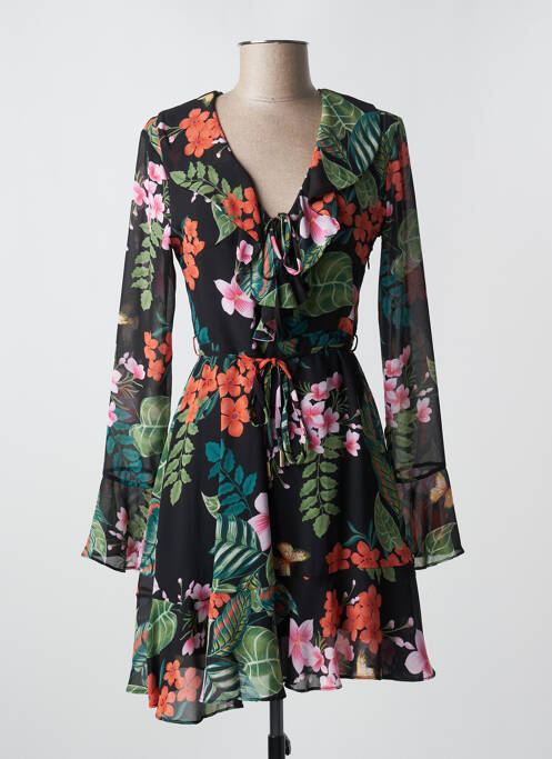 Robe courte manches longues manches longues noir GAUDI femme