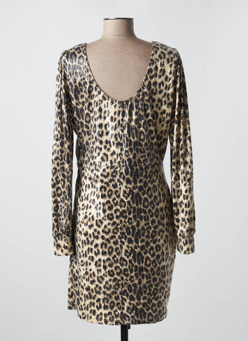 Robe courte beige ICHI pour femme