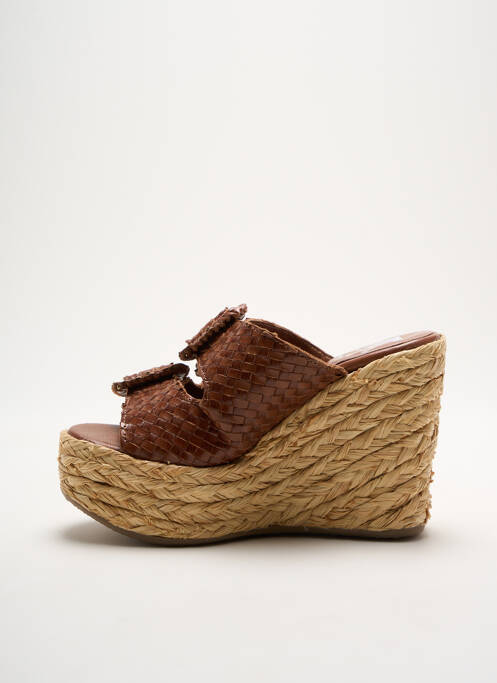 Mules/Sabots marron STUDIO MODE pour femme