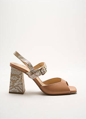 Sandales/nu pieds type de semelle amortissante talon de 7 à 9cm beige LODI LOVE femme