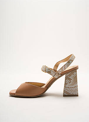 Sandales/nu pieds type de semelle amortissante talon de 7 à 9cm beige LODI LOVE femme
