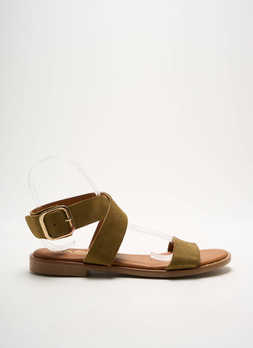 Sandales/Nu pieds vert KAOLA pour femme