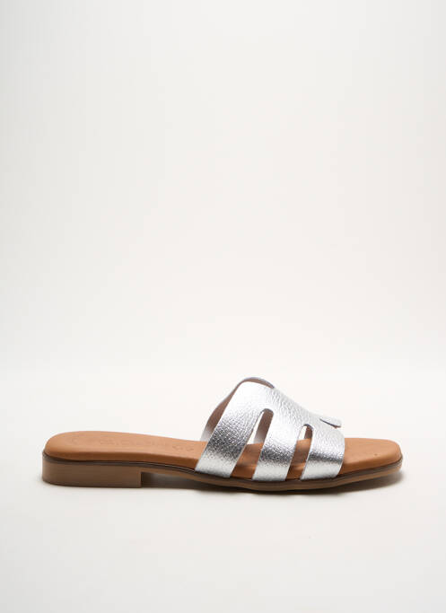 Mules/Sabots argent EVA FRUTOS pour femme