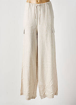 Pantalon large beige INTUITION pour femme