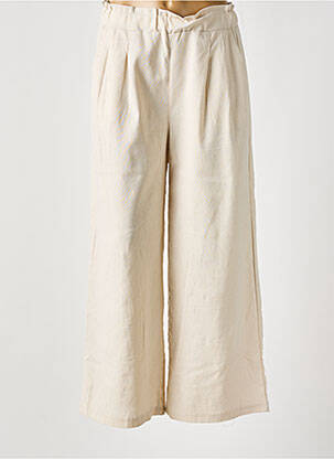 Pantalon large beige MAELLE pour femme