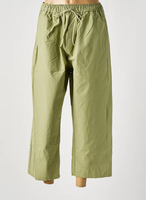 Pantalon 7/8 vert GIOYA & CO pour femme