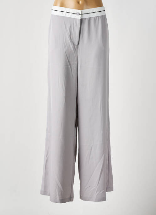 Pantalon large gris AMY&CLO pour femme