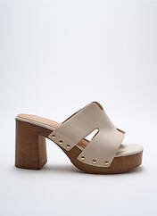 Mules/Sabots beige CHICMUSE pour femme seconde vue