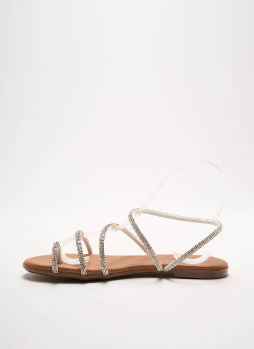 Tongs argent CARLA TORTOSA pour femme