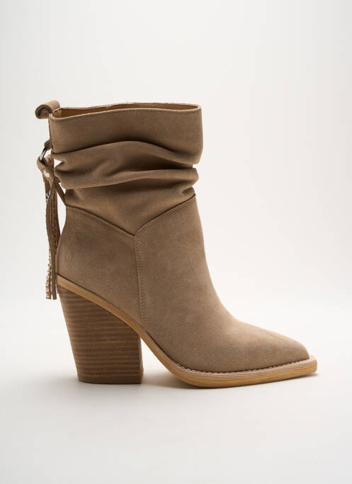 Bottines/Boots beige ALMA EN PENA pour femme