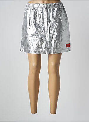 Jupe courte argent CALVIN KLEIN femme