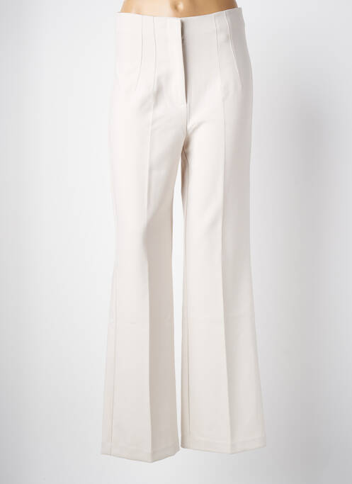 Pantalon droit beige FOR EVER pour femme