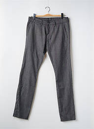 Pantalon slim gris LE TEMPS DES CERISES homme