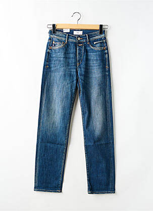 Jeans coupe droite bleu LE TEMPS DES CERISES femme
