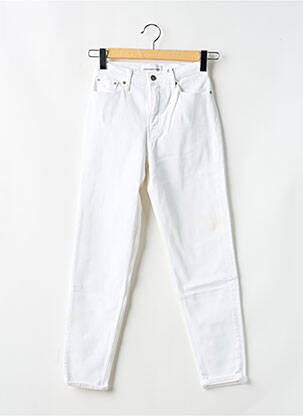 Jean coupe mom blanc CALVIN KLEIN femme