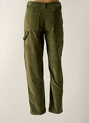 Pantalon droit stretch taille haute vert PAKO LITTO femme