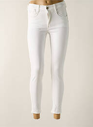 Pantalon slim blanc LE TEMPS DES CERISES femme