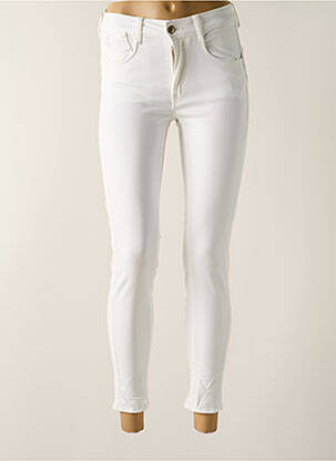 Pantalon slim blanc LE TEMPS DES CERISES femme