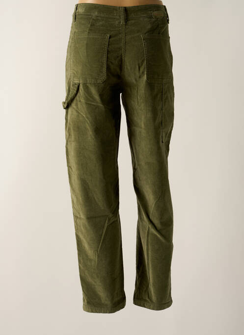 Pantalon droit stretch taille haute vert PAKO LITTO femme