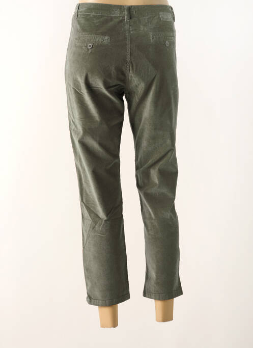 Pantalon droit stretch taille haute vert PAKO LITTO femme