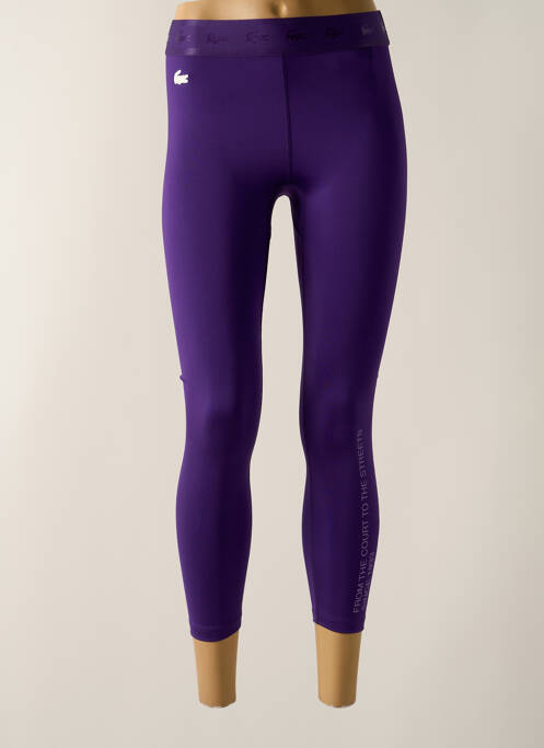 Legging violet LACOSTE pour femme